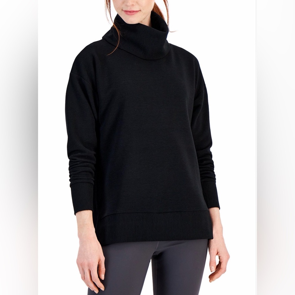 Women's Black Cowlneck Sweater